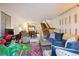 Open living room featuring wood floors, natural light, and a staircase to the upper level at 11923 E Ford Dr, Aurora, CO 80012