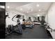 Home gym features mirrors, ceiling fan, and various exercise machines at 1927 S Grant St, Denver, CO 80210