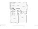Floor plan for the first floor of the home, showing the kitchen, living room, and garage at 21642 E 55Th Ave, Denver, CO 80249