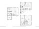 Detailed floor plan of a two-story home, outlining room dimensions and layout with kitchen, living room, and bedrooms at 11390 Shimley Rd, Golden, CO 80403