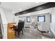 Open-concept living area with stylish decor and lots of natural light at 11390 Shimley Rd, Golden, CO 80403
