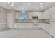 Bright kitchen featuring white cabinets, tiled backsplash, granite countertops, and stainless steel appliances at 2741 Poplar Grove Pl, Castle Rock, CO 80109
