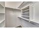 This spacious walk-in closet boasts ample shelving and rod space for optimal storage at 2741 Poplar Grove Pl, Castle Rock, CO 80109