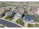 Beautiful aerial view of a residential neighborhood showcasing manicured lawns and mature trees at 3978 Aspen Hollow Ct, Castle Rock, CO 80104
