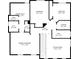 Floor plan of the second level showing primary bedroom, sitting room and two secondary bedrooms at 3978 Aspen Hollow Ct, Castle Rock, CO 80104