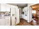 Functional kitchen offering stainless steel appliances, a closet, and built-in oven and microwave at 41020 Us Highway 36, Bennett, CO 80102