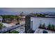Rooftop deck with skyline views, complemented by outdoor seating and string lights at 3911 Mariposa St, Denver, CO 80211
