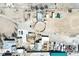 Overhead aerial shot of the property with horse facilities and a clear view of the lot at 1930 Altura Blvd, Aurora, CO 80011