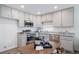 Modern kitchen with stainless steel appliances and granite countertops at 45008 Sunflower Ln, Bennett, CO 80102