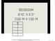 Floor plan illustrating the dimensions of the bedroom at 5672 Santa Clara Rd, Indian Hills, CO 80454