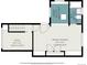 Layout featuring the office, laundry, bath, and primary bedroom's dimensions at 5672 Santa Clara Rd, Indian Hills, CO 80454