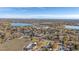 Great aerial view of the neighborhood and community, near parks and open green spaces at 1496 S Pierson St # 116, Denver, CO 80232