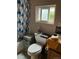 Bathroom with tile design shower curtain at 615 E 49Th Ave, Denver, CO 80216