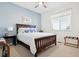 Charming bedroom with soft, blue walls, creating a relaxing atmosphere at 771 Dutton Ct, Castle Rock, CO 80104