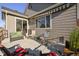 An inviting patio area with comfortable seating for relaxing and entertaining outdoors at 771 Dutton Ct, Castle Rock, CO 80104