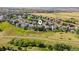 Areal view of property surrounded by lush greenery and walking path at 2980 Craig Ct, Castle Rock, CO 80109