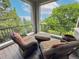 Inviting balcony with comfortable wicker chairs, scenic views, and a tranquil outdoor seating arrangement at 2980 Craig Ct, Castle Rock, CO 80109
