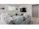 Cozy living room with plush sectional and large windows at 23998 E Atlantic Pl, Aurora, CO 80018