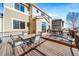 Backyard deck with outdoor seating to enjoy the view at 18150 Bolero Dr, Parker, CO 80134