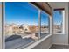 Neighborhood view from a large bedroom window, showcasing the surrounding community at 18150 Bolero Dr, Parker, CO 80134