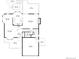 Floor plan layout of the ground floor, showing the kitchen, living room, dining area and garage at 5150 Morning Glory Pl, Highlands Ranch, CO 80130