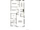 Third floor plan showcasing bedrooms with a laundry area, and primary bath with double sinks at 11475 E Briarwood Cir, Centennial, CO 80112