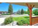 Peaceful street view from the front porch, showcasing the neighborhood's quiet and residential character at 1093 Lilac Cir, Broomfield, CO 80020