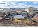 A well-maintained backyard with a spacious patio and mountain views at 7408 Xenophon St, Arvada, CO 80005