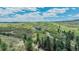 Panoramic aerial shot of the estate highlighting its spacious surroundings, scenic views, and peaceful location at 3520 Castle Butte Dr, Castle Rock, CO 80109