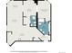 Detailed floorplan showcasing the layout of the home, including dimensions of each room at 1625 Larimer St # 2601, Denver, CO 80202