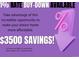 Ad offering $3500 savings with 1% rate buy-down available on a new home with preferred lender at 10176 Park Meadows Dr # 2408, Lone Tree, CO 80124