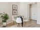 Charming dining area featuring a round glass table and stylish decor at 10176 Park Meadows Dr # 2408, Lone Tree, CO 80124