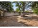 Expansive backyard featuring a mature tree providing shade, gravel, and brick on the exterior at 2175 S Joliet St, Aurora, CO 80014