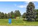 Community playground area with colorful play structures and lush green space with mature trees at 2175 S Joliet St, Aurora, CO 80014