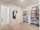 Bonus room with adjacent rooms and decorated shelving at 2243 Villageview Ln, Castle Rock, CO 80104