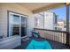 Cozy deck space with modern railings perfect for enjoying outdoor living and neighborhood views at 2243 Villageview Ln, Castle Rock, CO 80104