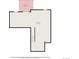 Basement level floor plan featuring large basement and covered patio at 2243 Villageview Ln, Castle Rock, CO 80104