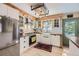 Stylish kitchen featuring white cabinets, butcher block countertops, and stainless steel appliances at 2844 Bellaire St, Denver, CO 80207