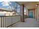 Charming outdoor balcony provides a relaxed spot to unwind and enjoy fresh air within the serene surrounding neighborhood at 3890 S Dayton St # 105, Aurora, CO 80014