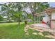 Spacious backyard featuring a well-maintained lawn and a covered patio area at 5274 Alkire St, Arvada, CO 80002
