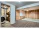 Finished basement space with laundry room and a projector screen at 5274 Alkire St, Arvada, CO 80002