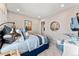 Comfortable bedroom with stylish accents and a playful design at 23782 E 33Rd Pl, Aurora, CO 80019