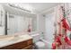 Full bathroom with shower/tub combo and vanity at 3305 S Ammons St # 202, Lakewood, CO 80227