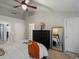 Bright main bedroom offers vaulted ceilings, dark furniture, and an inviting space to relax and unwind at 4436 Windmill Dr, Brighton, CO 80601