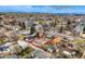 Aerial view of residential neighborhood near Downtown Louisville and featuring mature trees and diverse homes at 930 Parkview St, Louisville, CO 80027