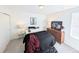 Cozy bedroom with black accents, stylish decor, and a soft rug, creating a relaxing atmosphere at 864 Clover Loop, Erie, CO 80026