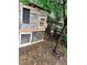 Backyard chicken coop providing a rustic and practical setup for raising chickens in a suburban environment at 943 Pinon Ct, Longmont, CO 80504