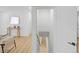 Open stairwell entrance from living room, leading to the basement at 3055 S Winona Ct, Denver, CO 80236