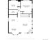 Detailed floor plan showcasing the layout, dimensions, and room names of the first level at 10090 Blue Sky Trl, Conifer, CO 80433