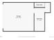 Basement floorplan with mudroom, garage and stairs up at 1070 Race St # H, Denver, CO 80206